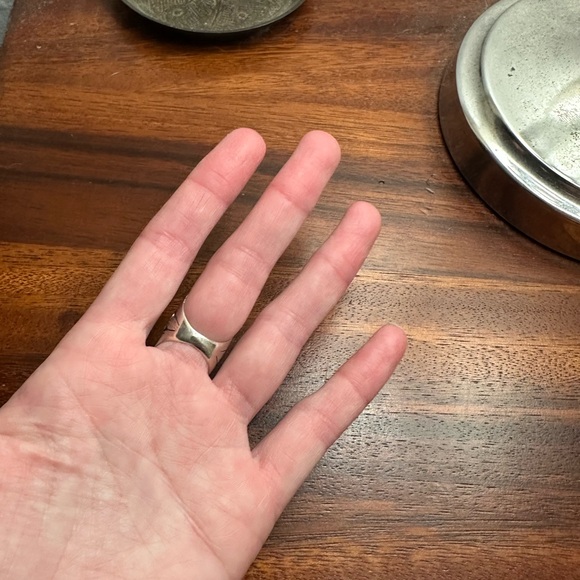 Amazing Vintage Sterling Silver Amethyst Boho Hippie Tribal Statement Ring - Picture 6 of 8